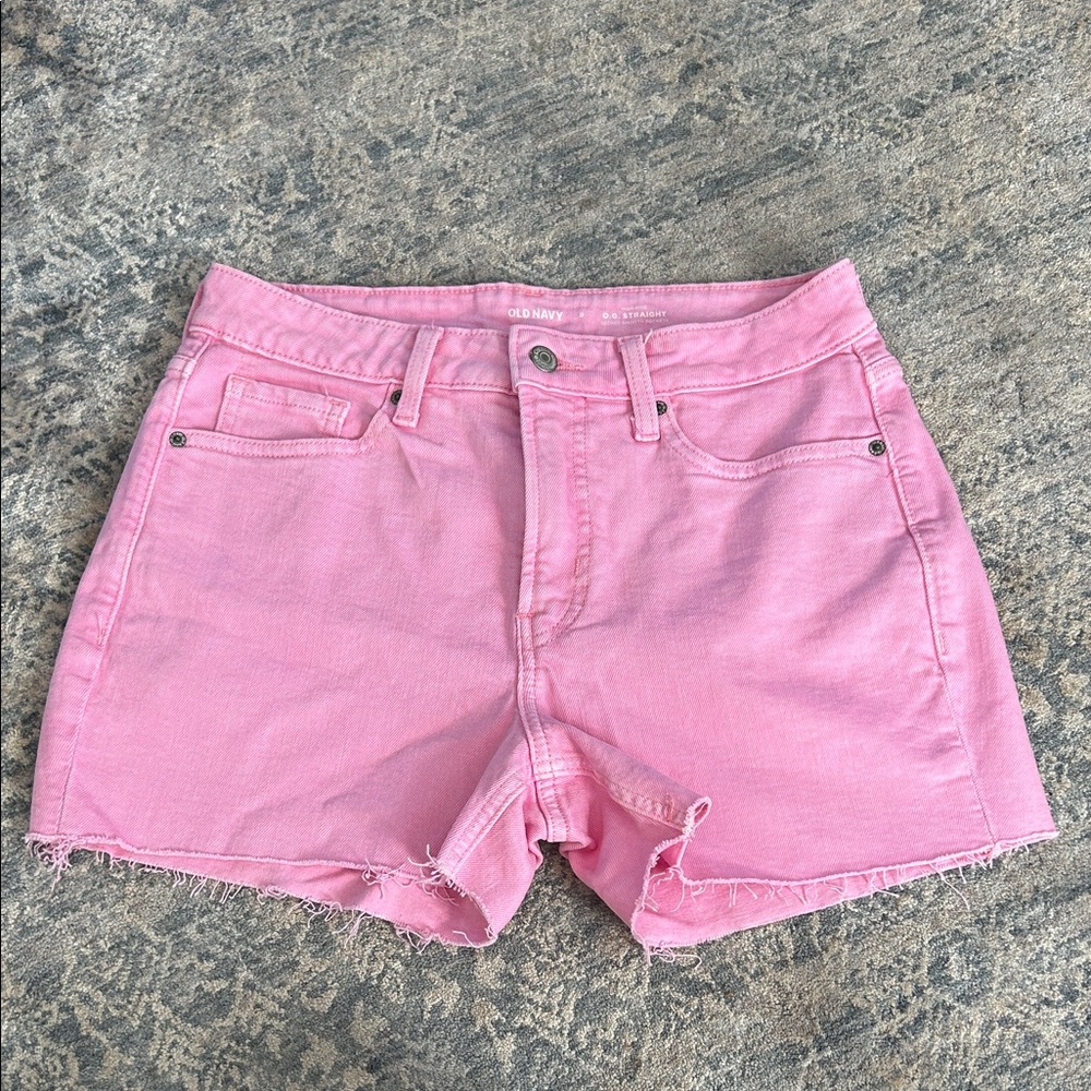 Old Navy Pink Denim Cutoff Shorts